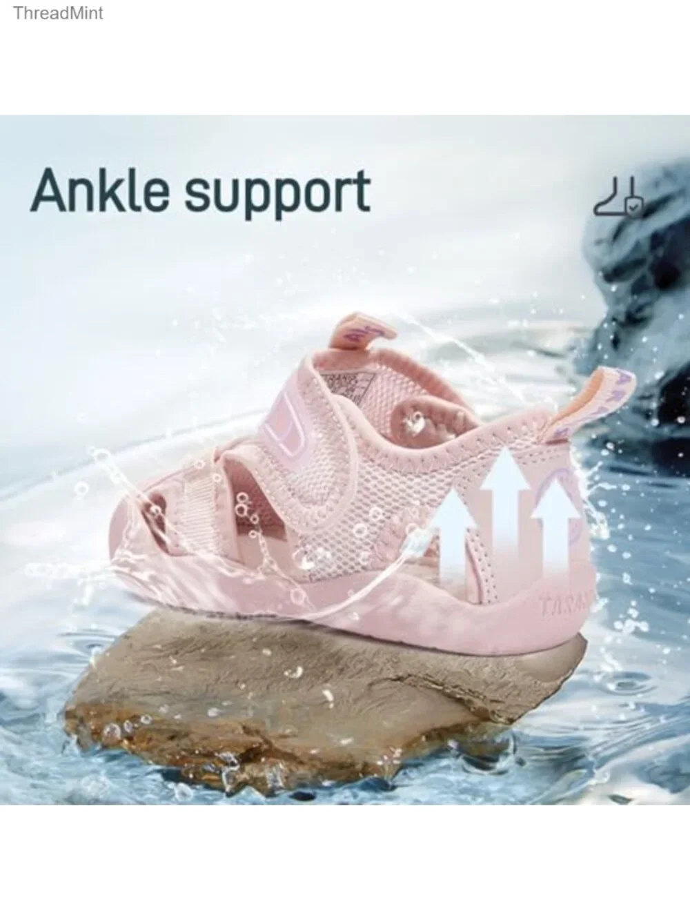 Kids Closed Toe Sport Sandals Quick-Dry Mesh Non-Slip Water Beach Hiking